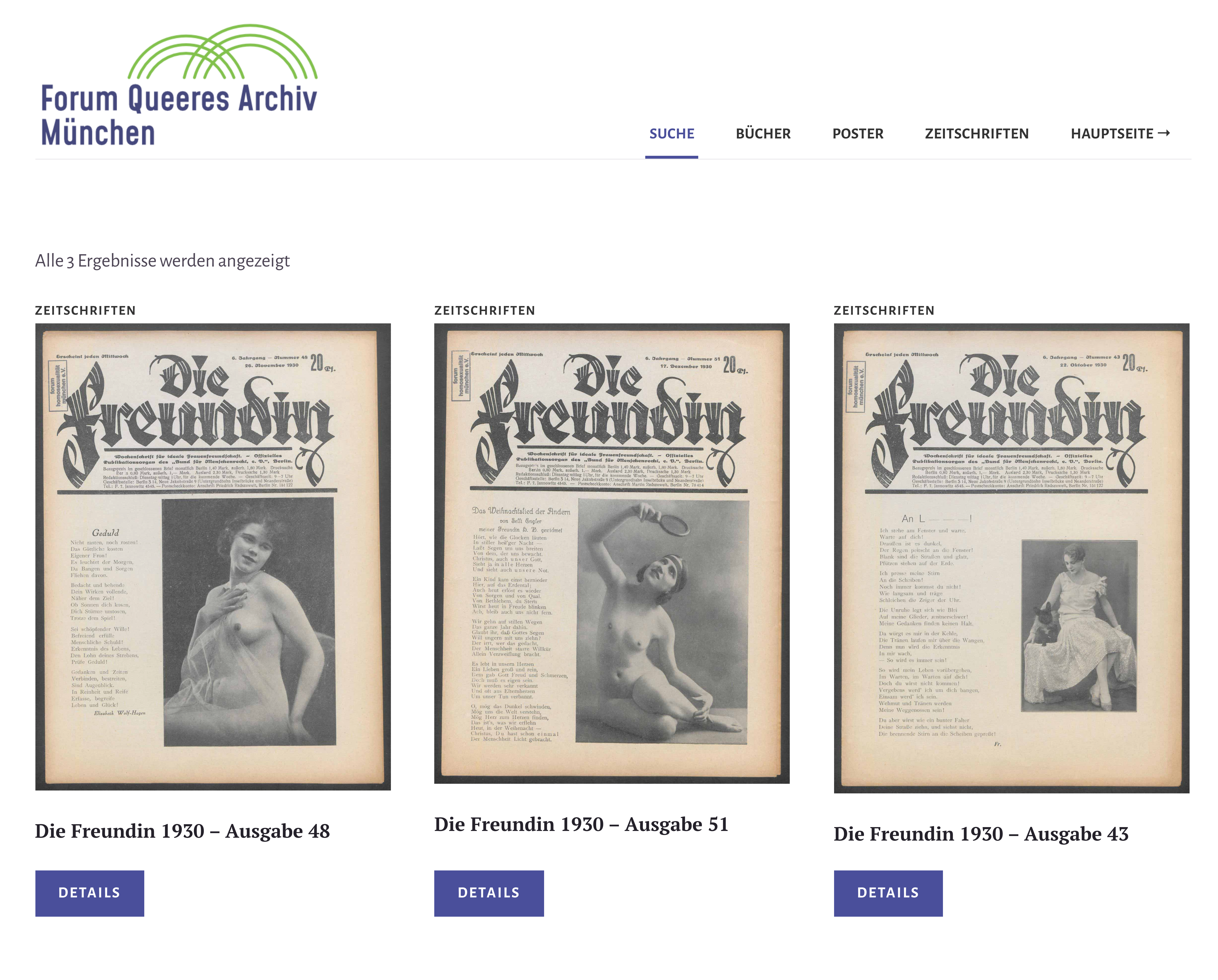 Suchergebnisse über Digitales Archiv Queeres Forum München